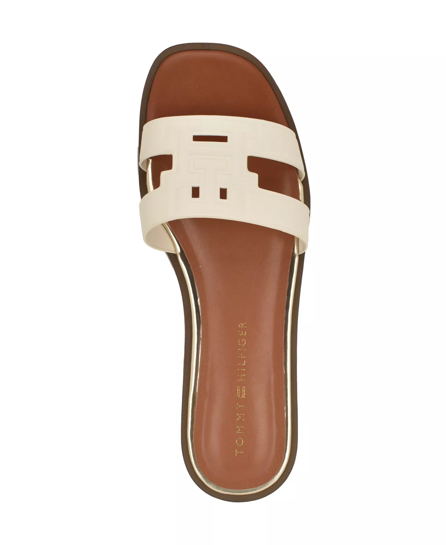 Terenz Logo Strap Flat Slide Sandals