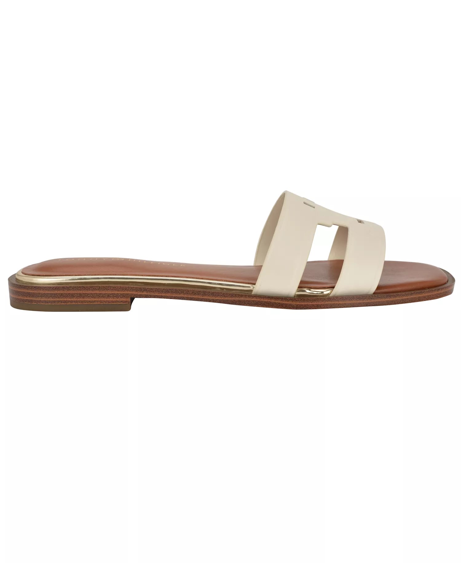 Terenz Logo Strap Flat Slide Sandals