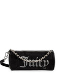 Juicy Couture Rhinestone Embellished Barrel Shoulder Bag - Black