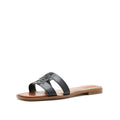Women's Terenz Logo Strap Flat Slide Sandals