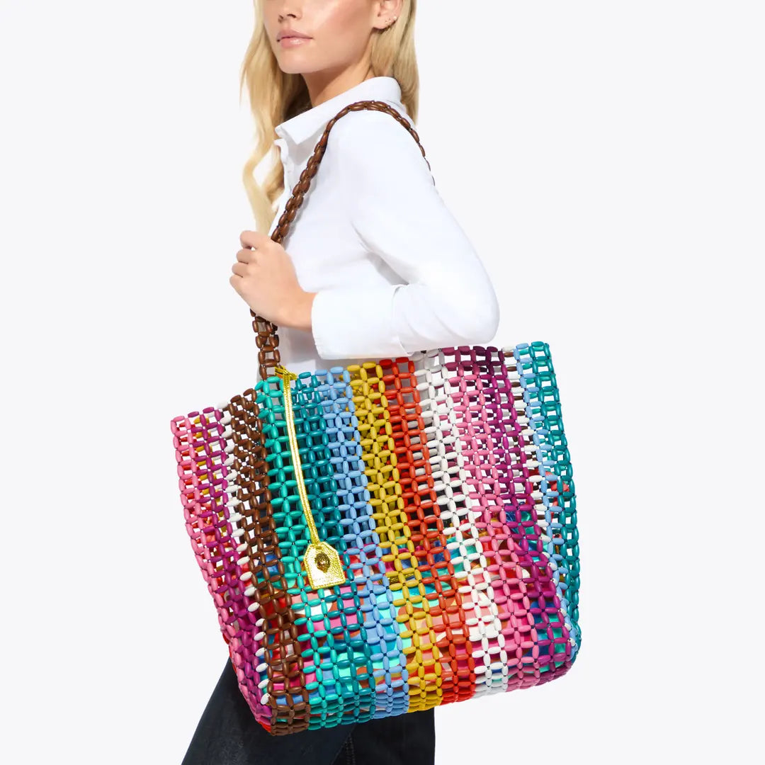 Beaded Kensington Shopper Bag