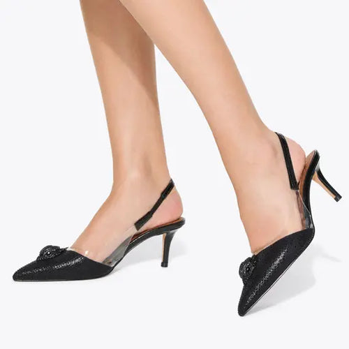 Belgravia Vinyl Slingback Heel