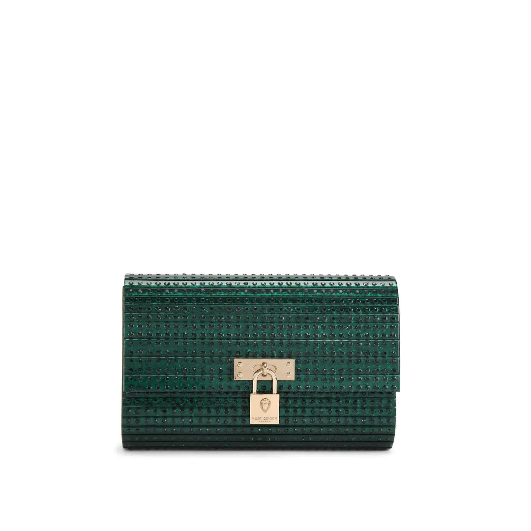 Brixton Lock Party Clutch Dark Green