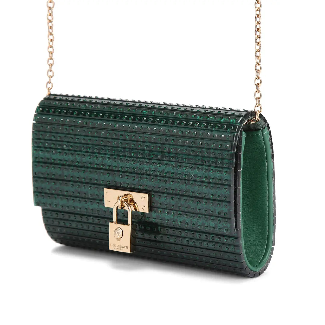 Brixton Lock Party Clutch Dark Green
