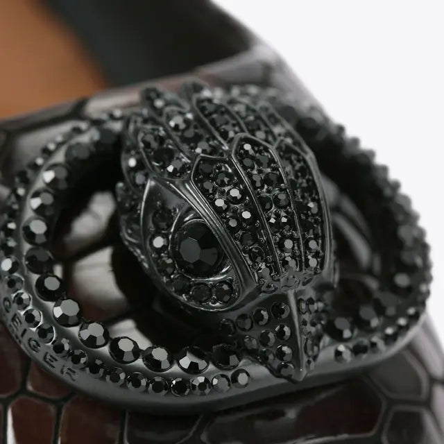 Chelsea Ballerina Black Snake Print