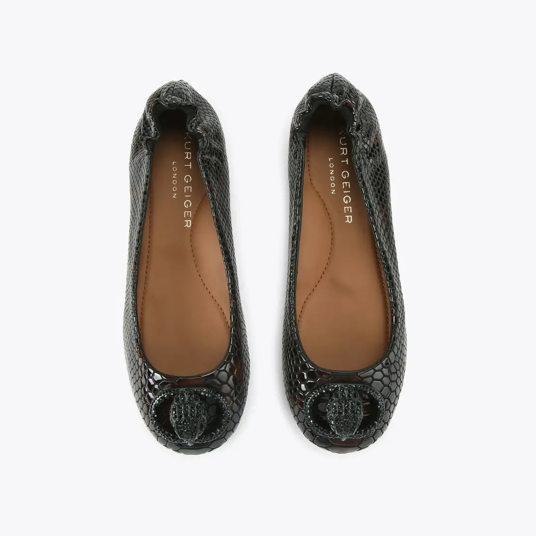 Chelsea Ballerina Black Snake Print