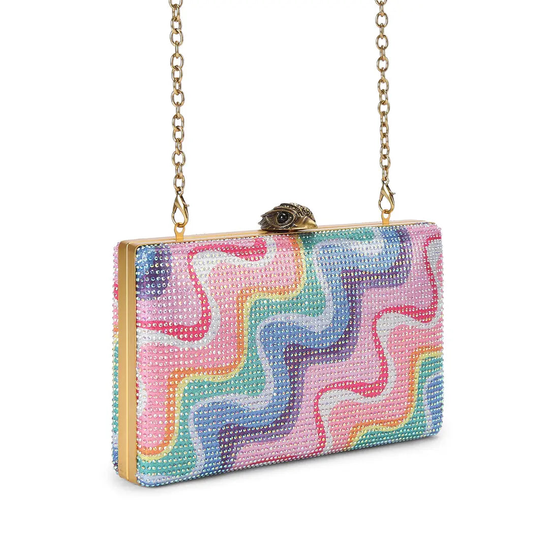 Crystal Kensington Clutch Multi