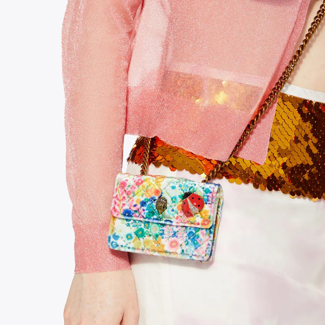 Floral Couture Micro Kensington Bag