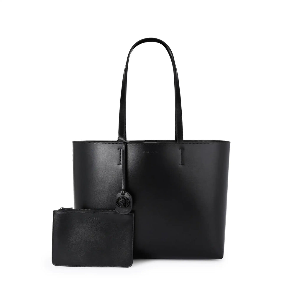 Drench Chelsea Black Leather Shopper Bag