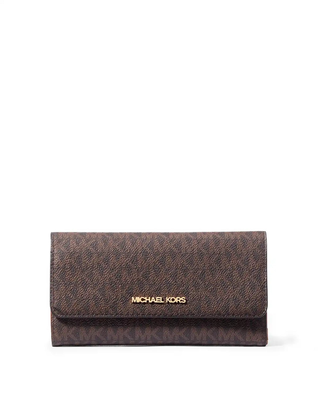 Jet Set Large Logo Tri-Fold Wallet - Brown