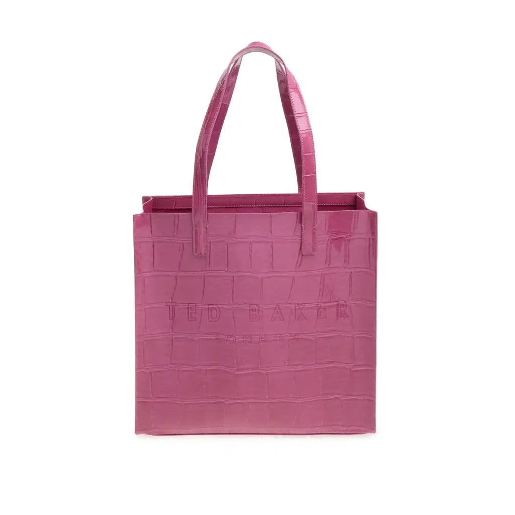 Hot Pink Reptile Icon Style Tote Bag