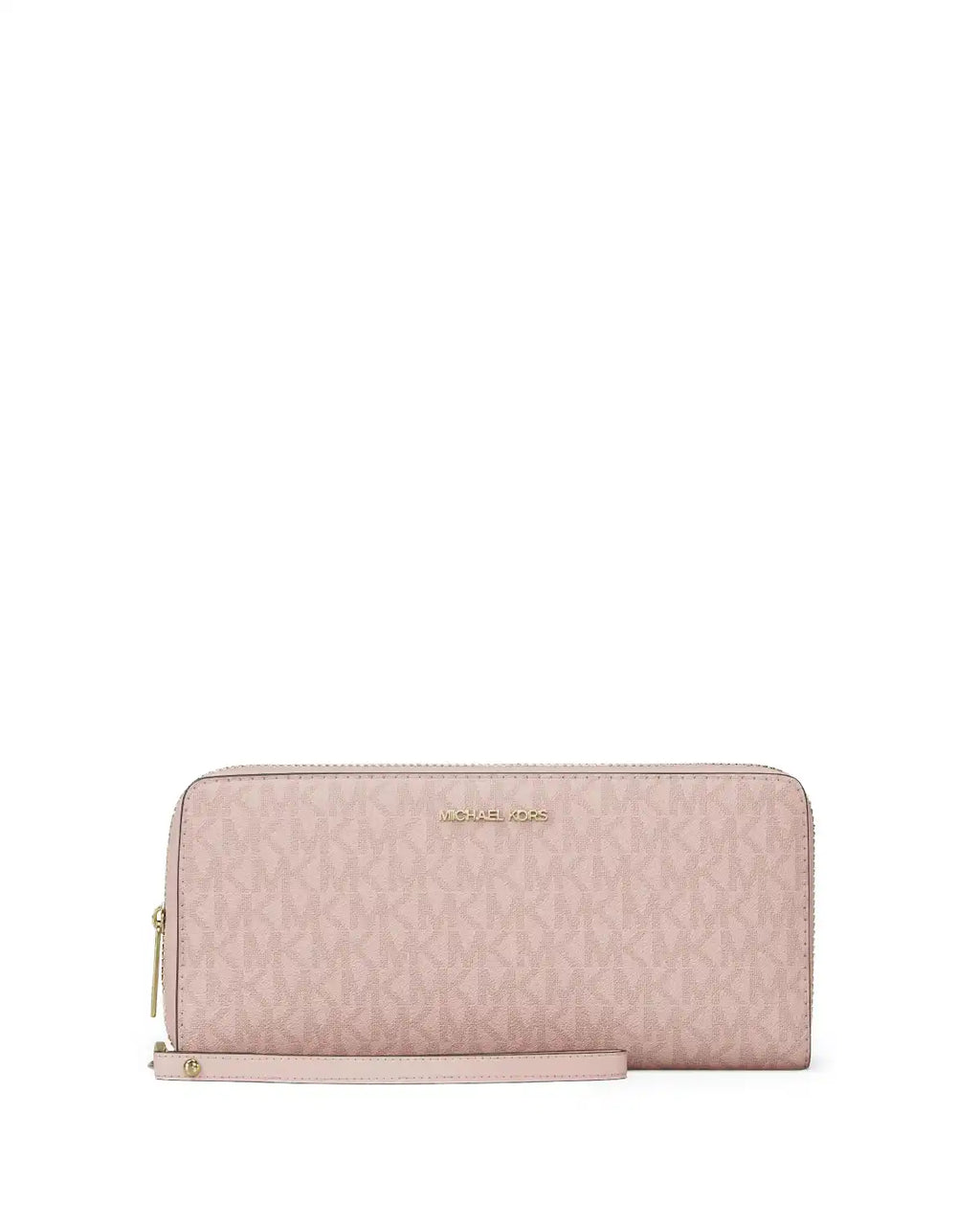 Jet Set Travel Large Signature Logo Continental Wristlet - Powder Blush