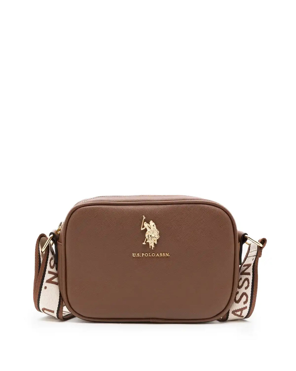 Classic Zip Crossbody Bag - Cognac