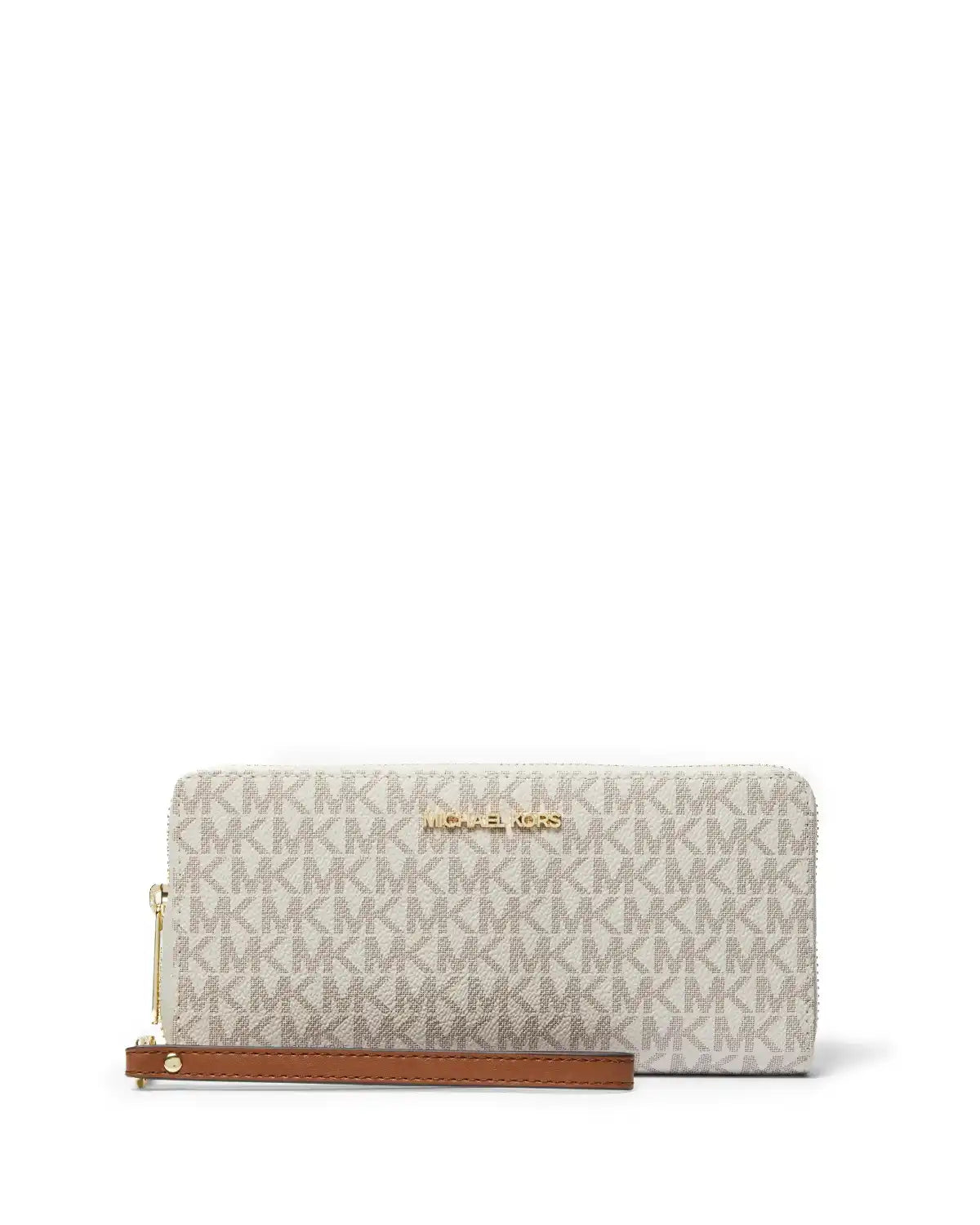 Jet Set Travel Large Logo Continental Wristlet - Vanilla
