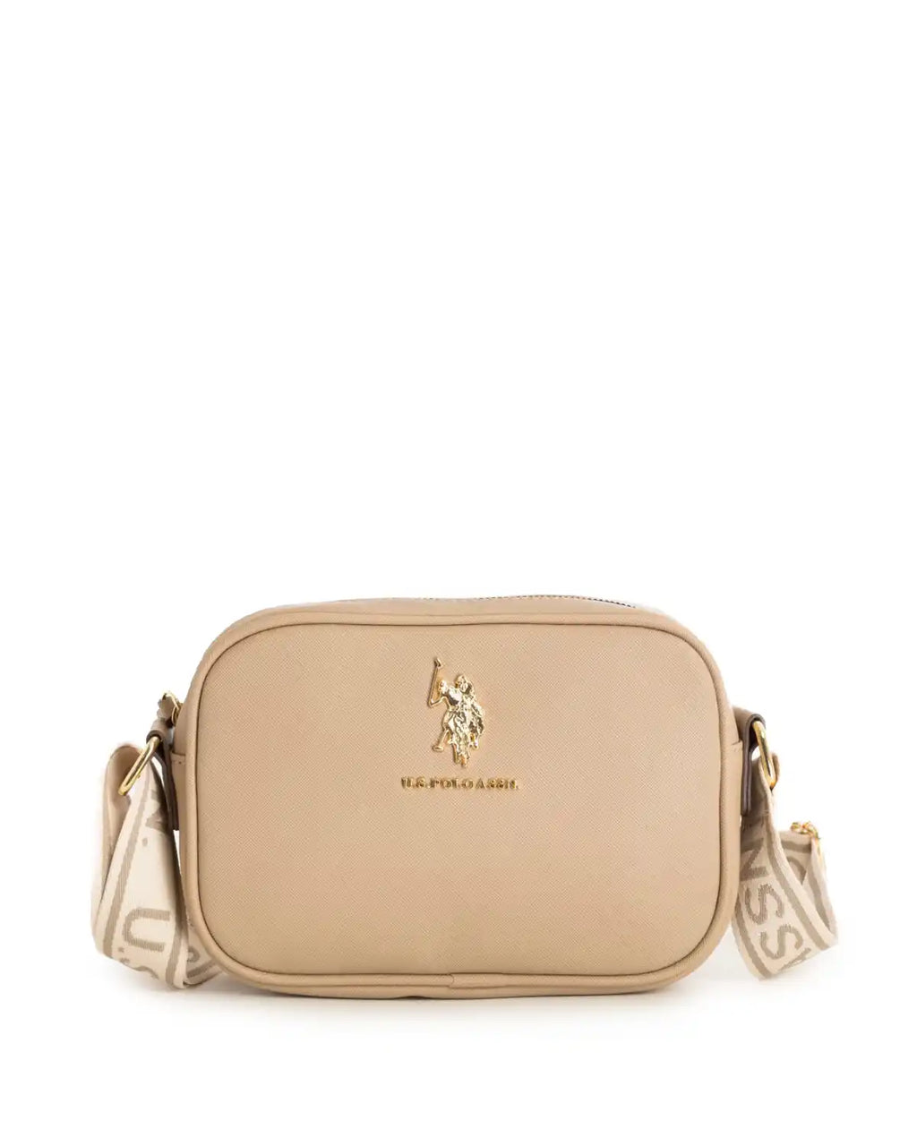 Classic Zip Crossbody Bag - Taupe