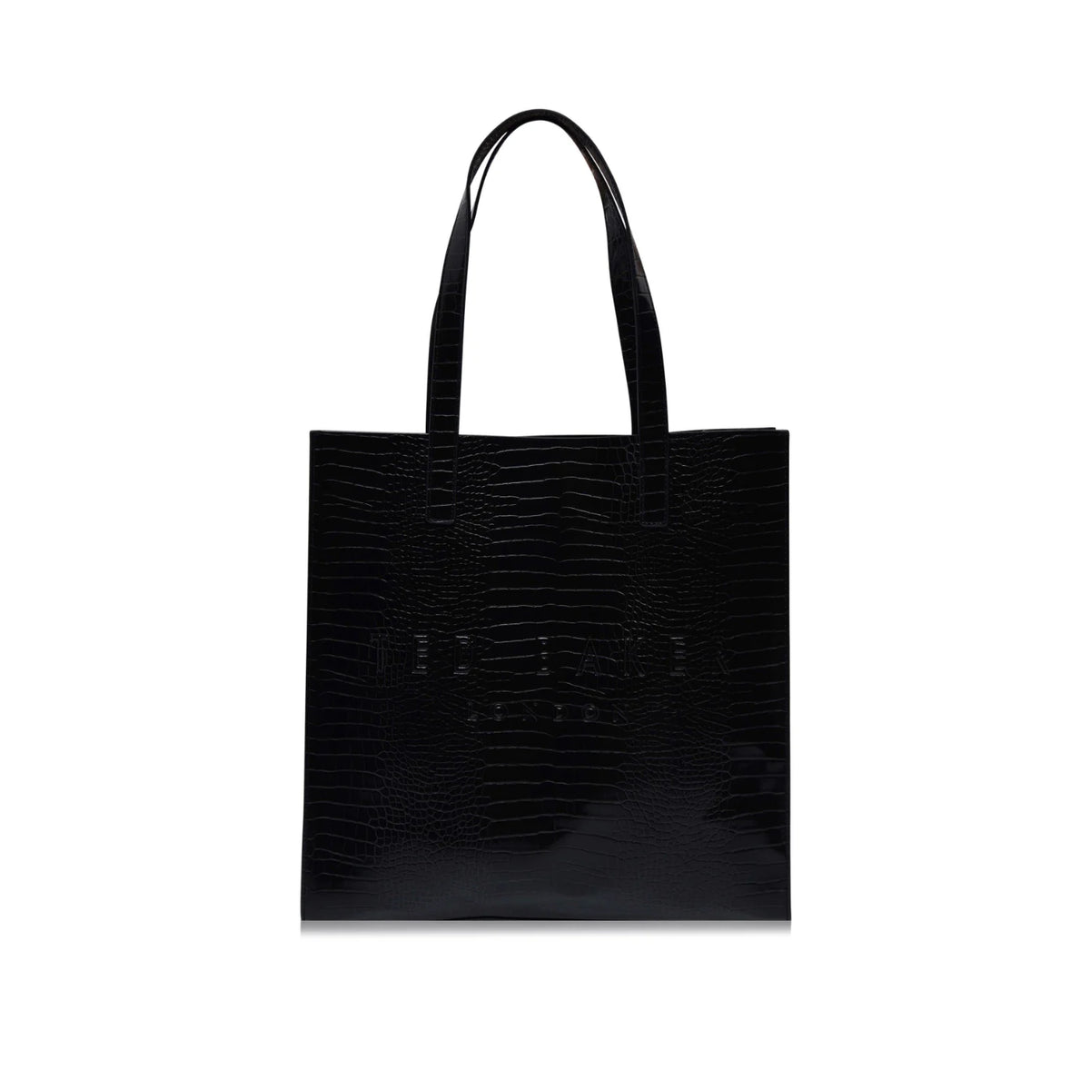 Croc Textured Icon Tote Bag