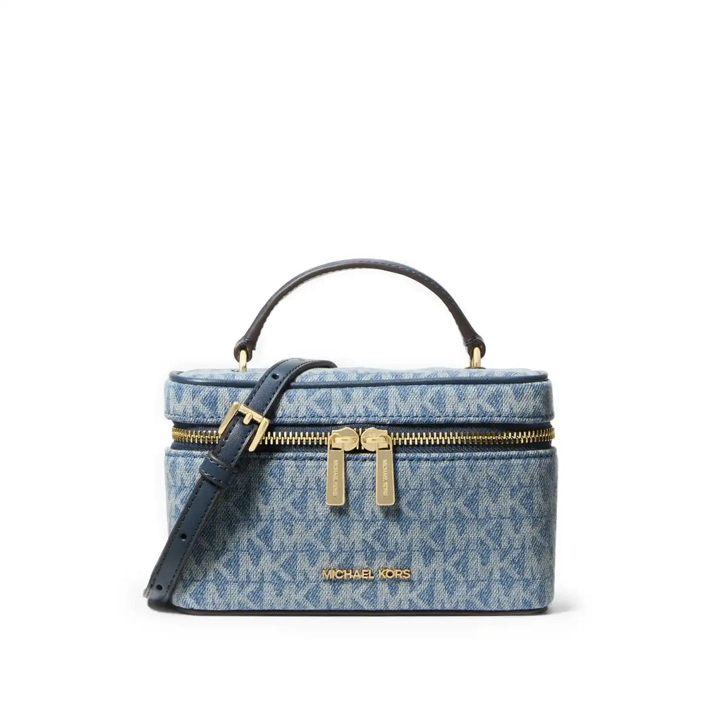 Vivi Small Signature Logo Vanity Crossbody Bag - LT VTBLU WSH