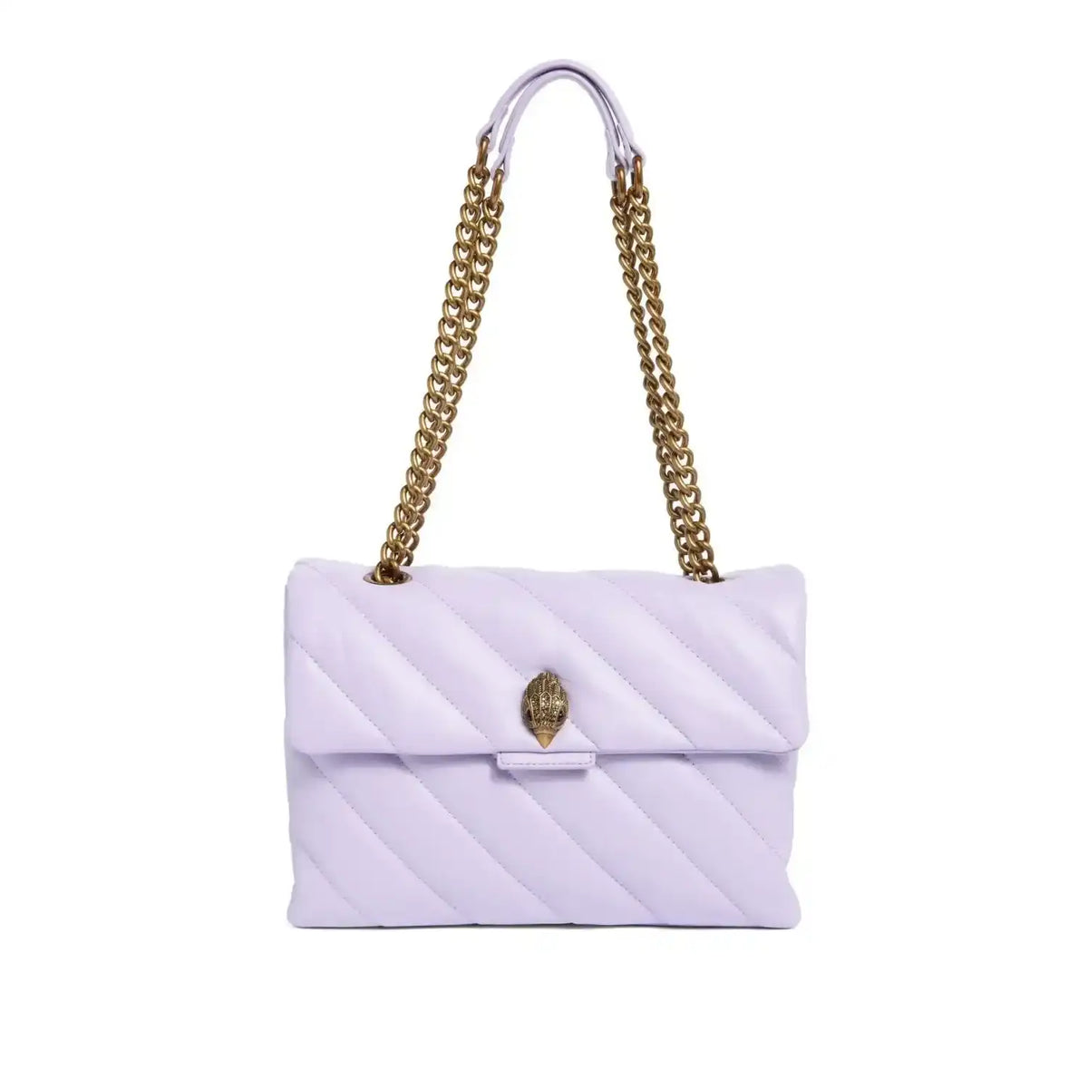 Kensington Quilted Leather Handbag - Lilac