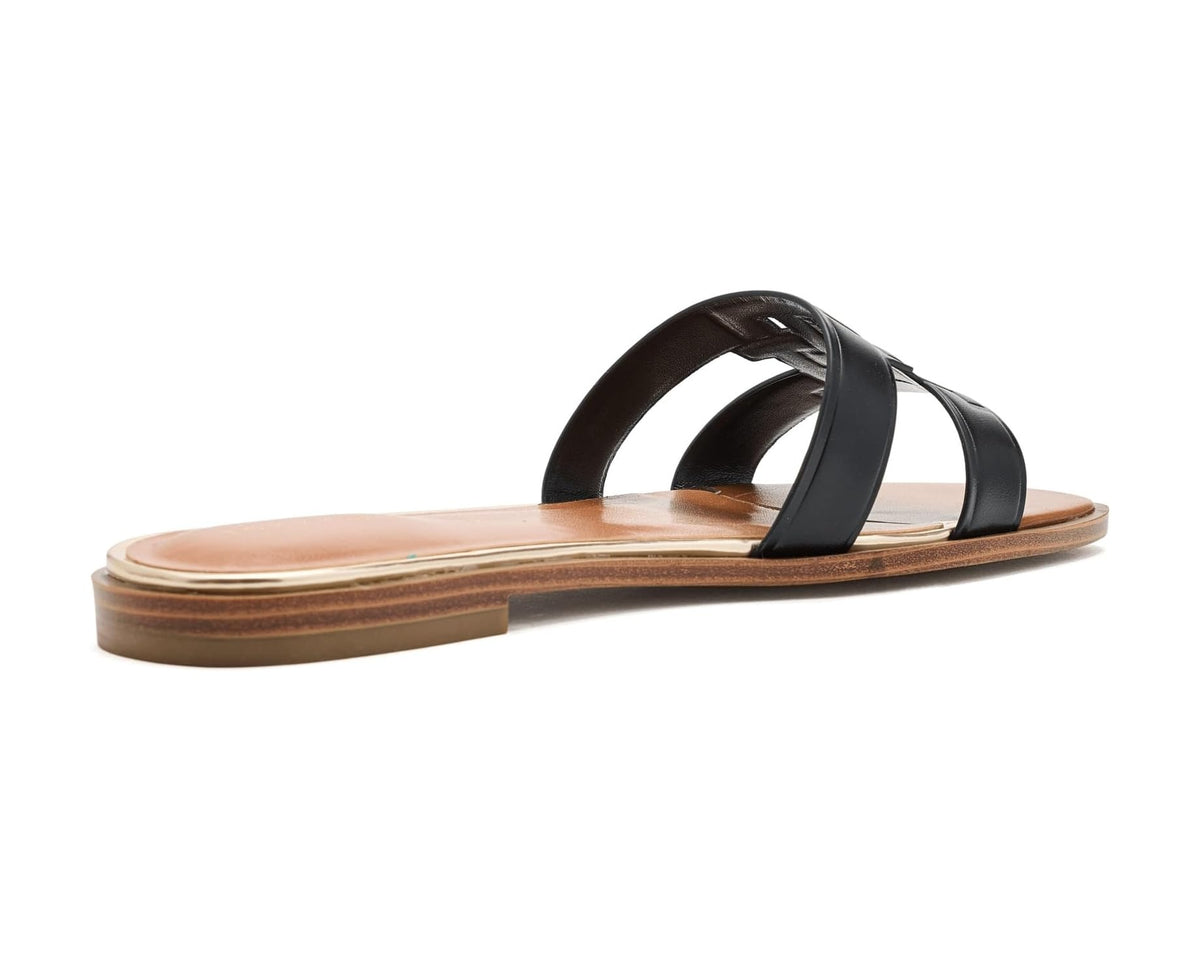 Women's Terenz Logo Strap Flat Slide Sandals