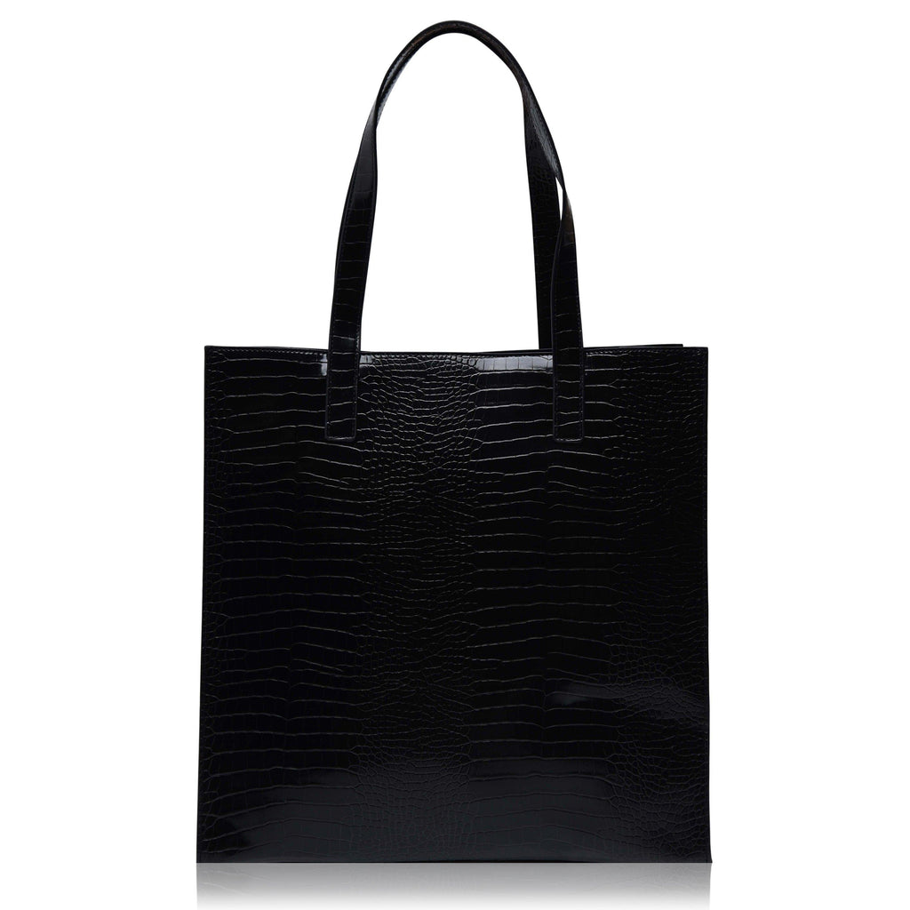 Croc Textured Icon Tote Bag