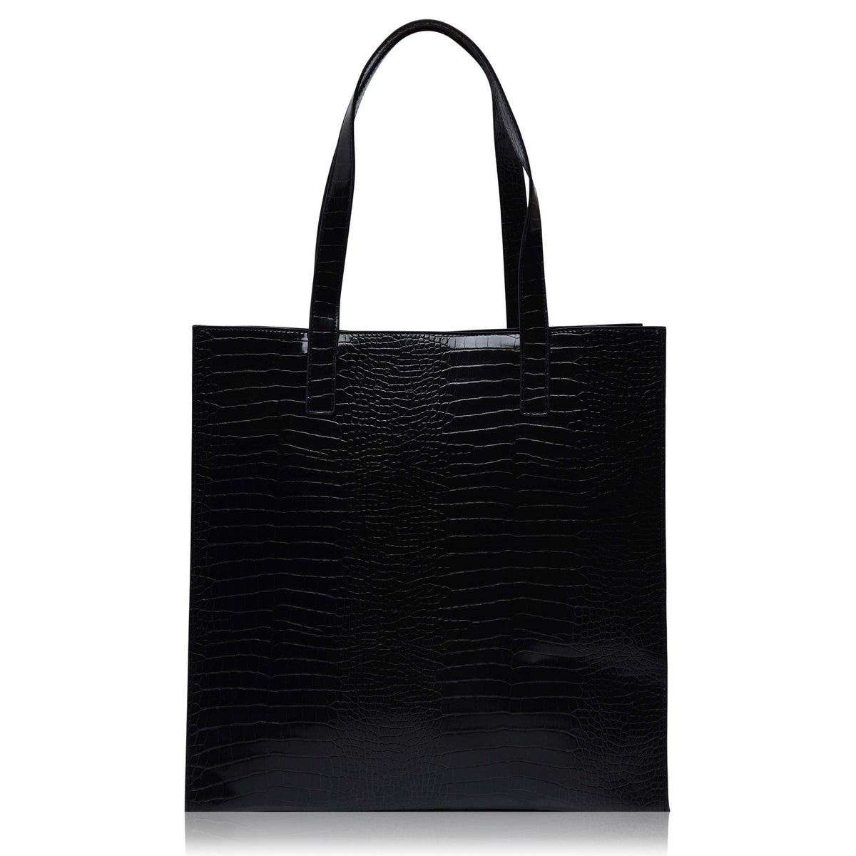 Croc Textured Icon Tote Bag