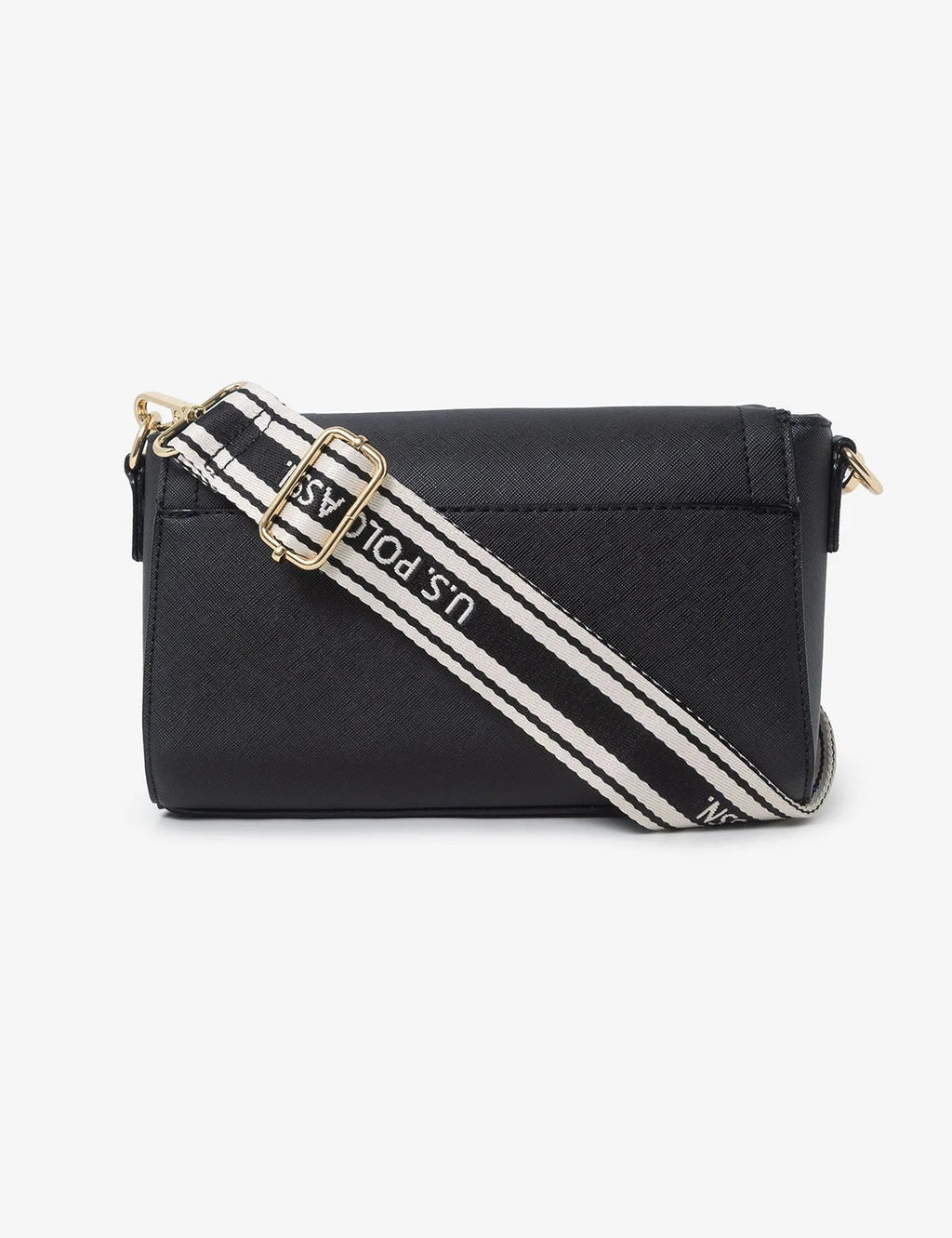 Enamel Crossbody Bag - Black