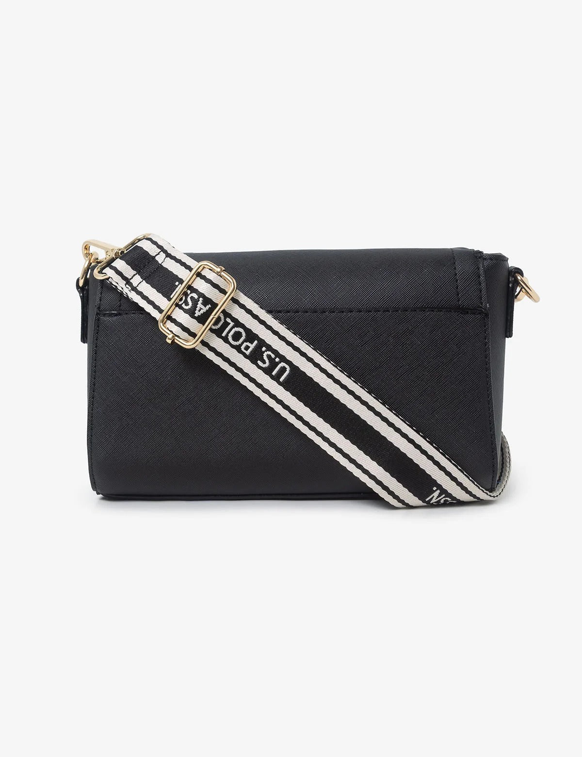 Enamel Crossbody Bag - Black