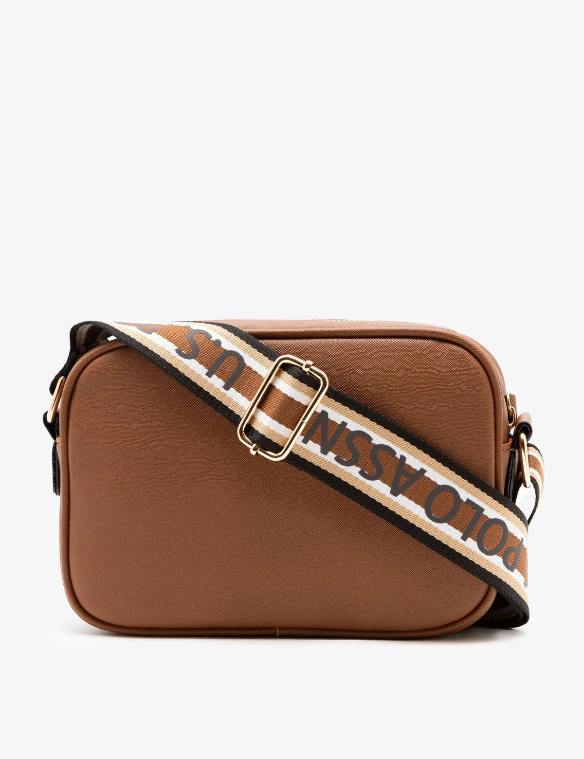 Classic Zip Crossbody Bag - Cognac