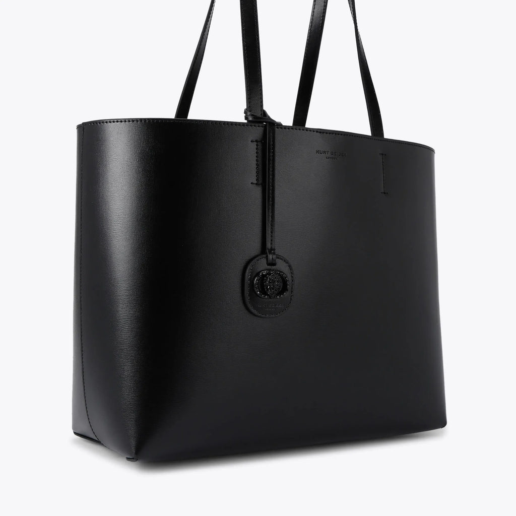 Drench Chelsea Black Leather Shopper Bag