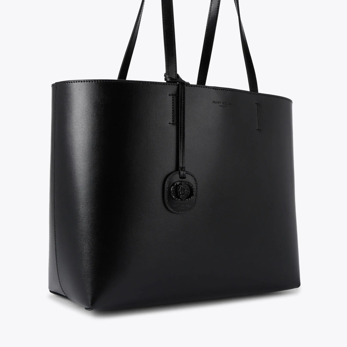 Drench Chelsea Black Leather Shopper Bag