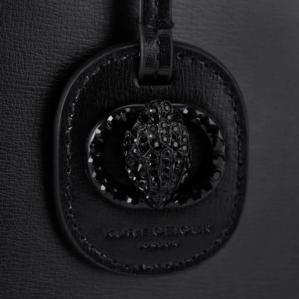 Drench Chelsea Black Leather Shopper Bag
