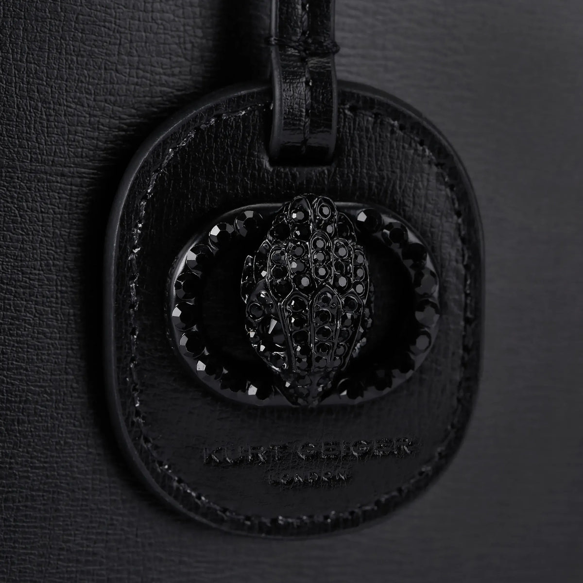 Drench Chelsea Black Leather Shopper Bag