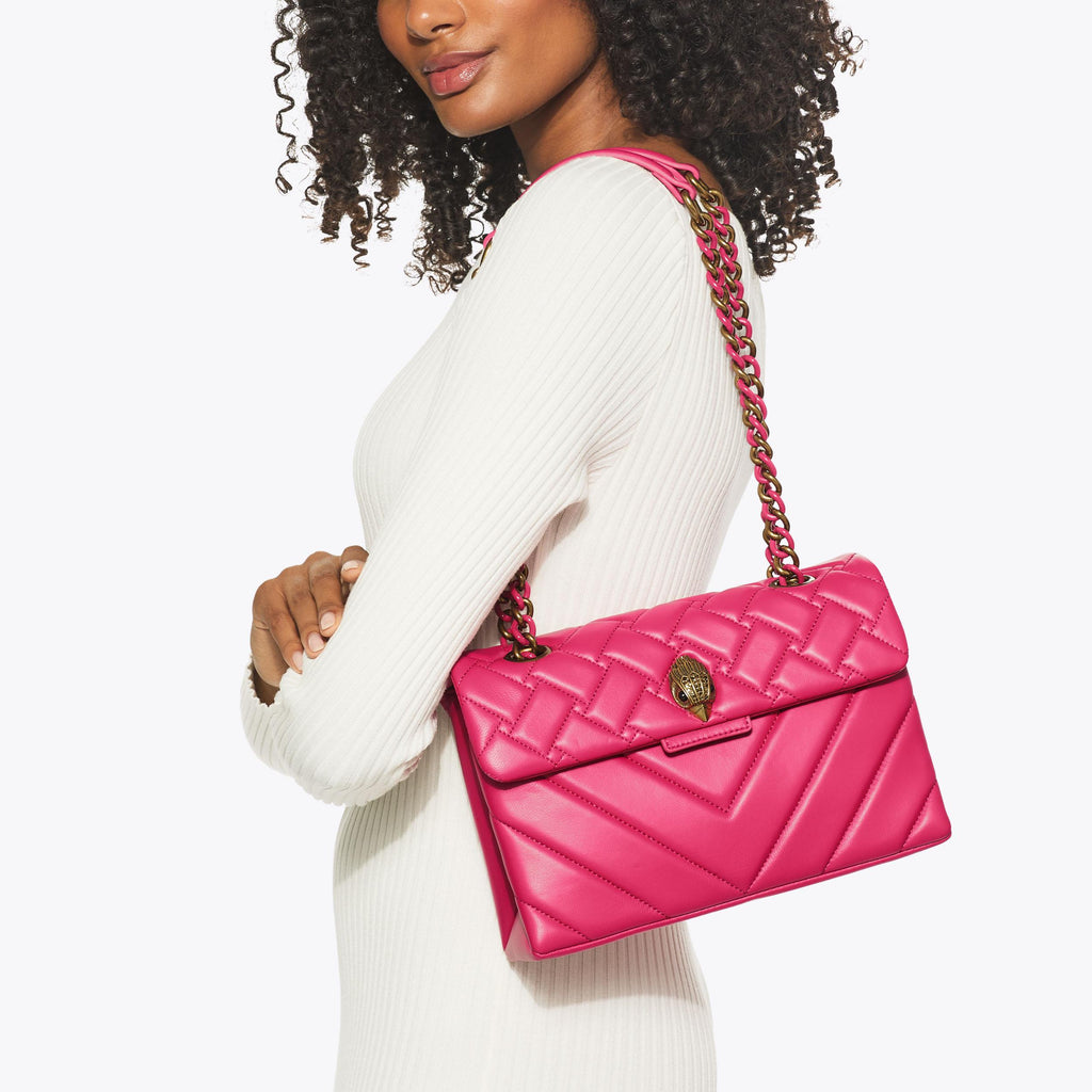 Leather Kensington Bag Pink Leather