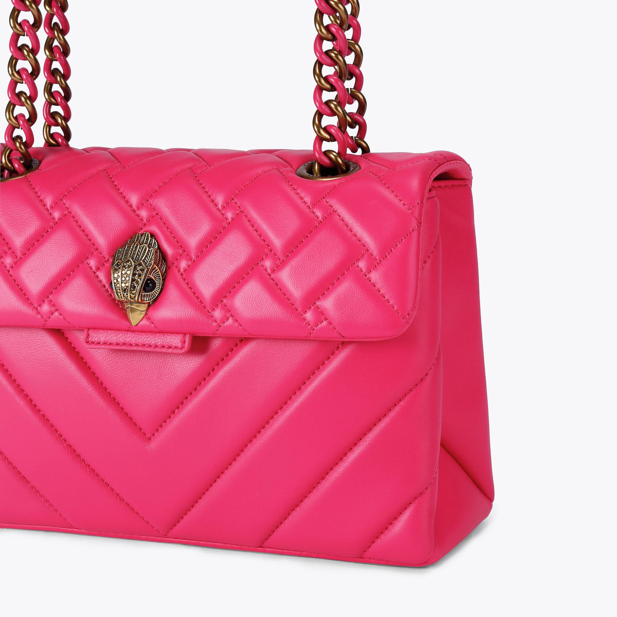 Leather Kensington Bag Pink Leather