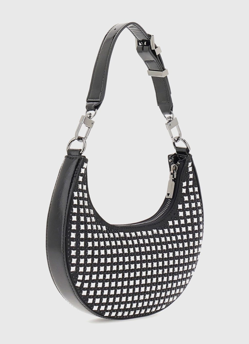LUA Small Hobo Bag with Rhinestones