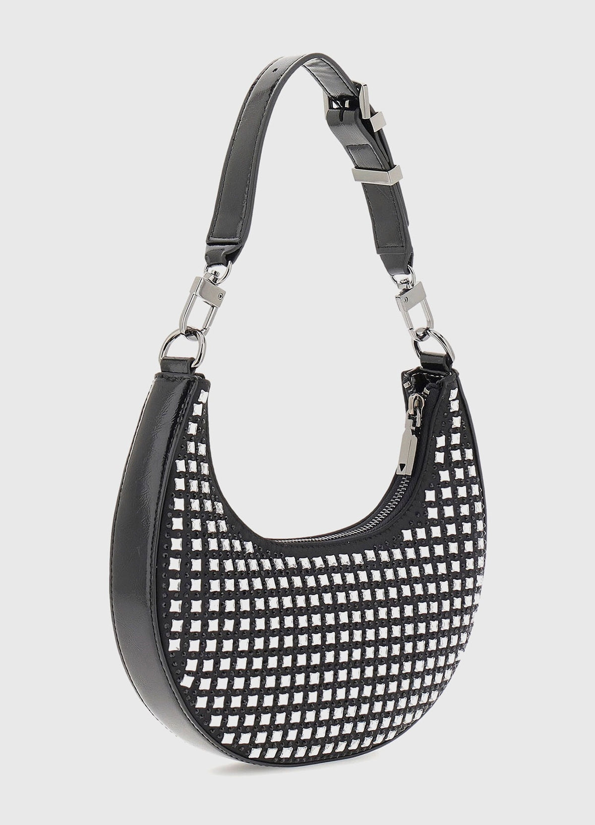 LUA Small Hobo Bag with Rhinestones