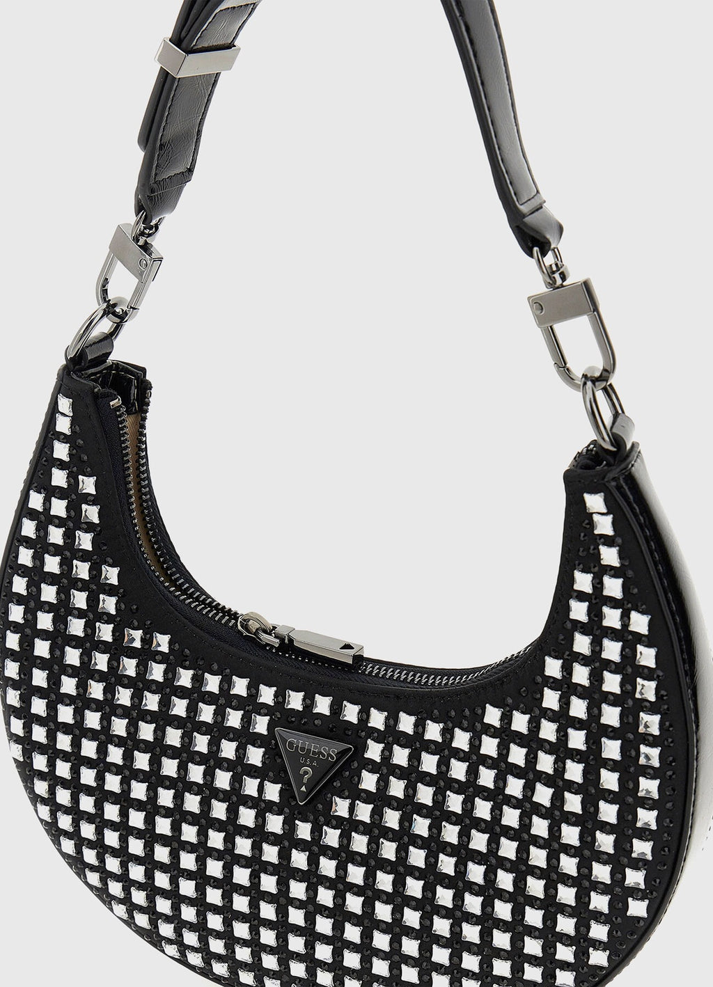 LUA Small Hobo Bag with Rhinestones