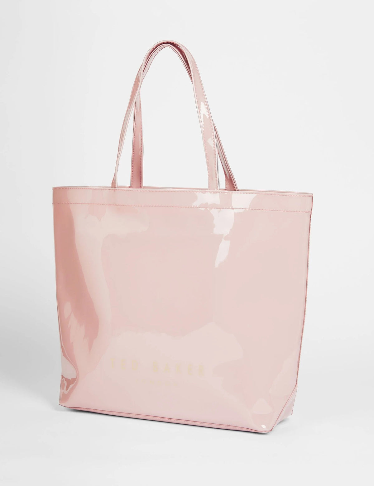 Knot Bow Vinyl Icon Tote Bag - Pale Pink