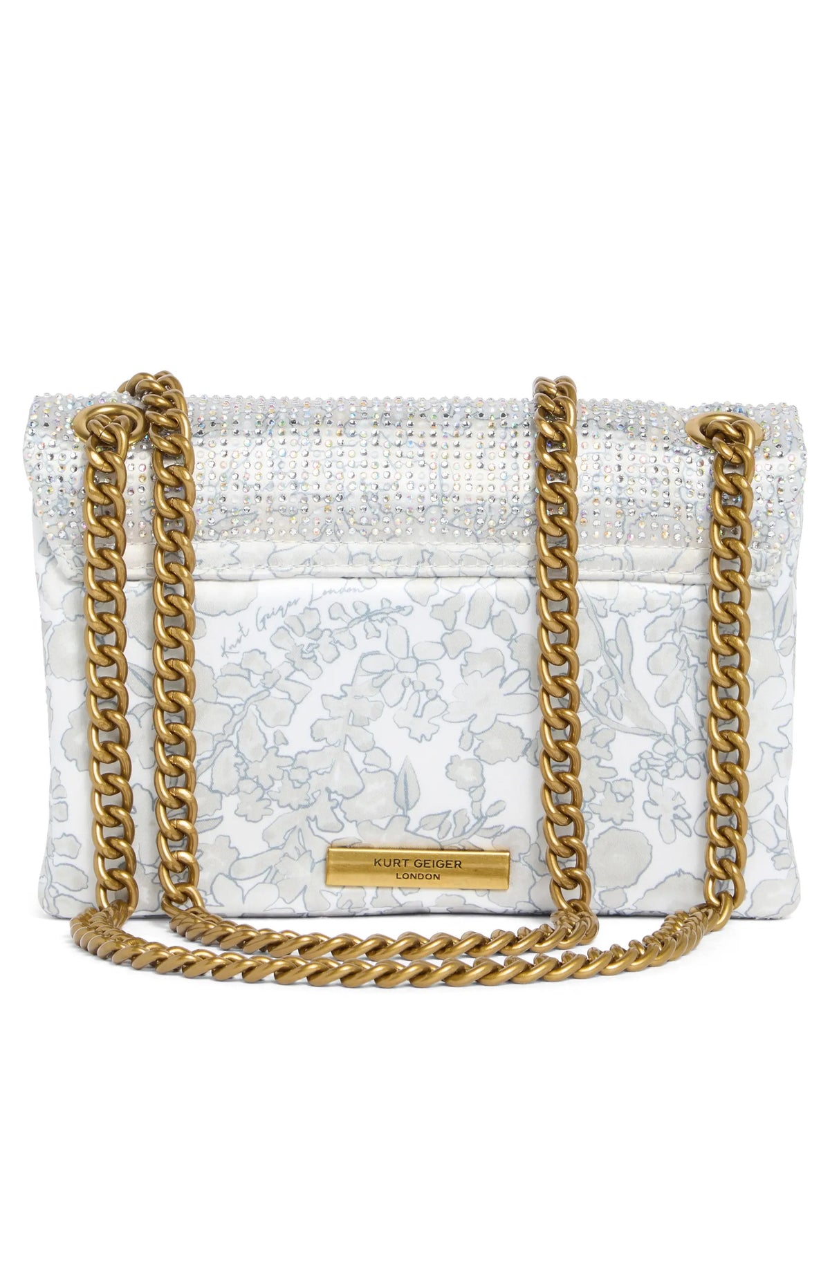 Mini Fabric Kensington Crystal Crossbody Bag