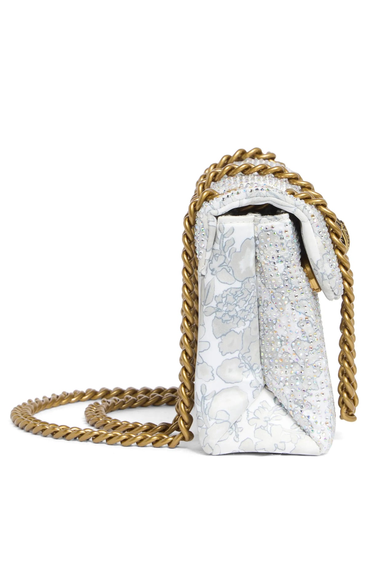 Mini Fabric Kensington Crystal Crossbody Bag