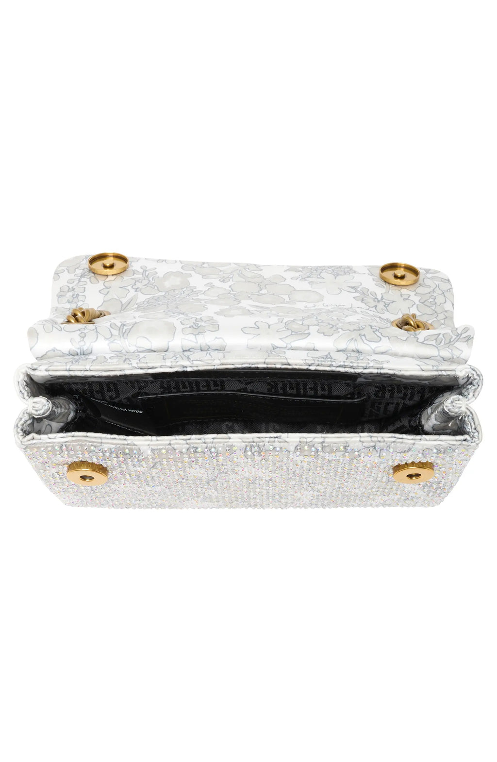 Mini Fabric Kensington Crystal Crossbody Bag