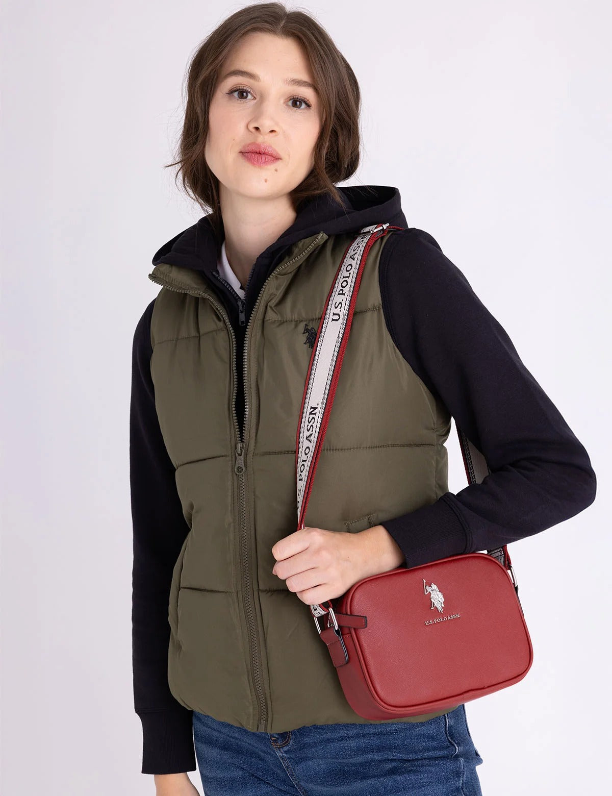 Classic Zip Crossbody Bag - Brick