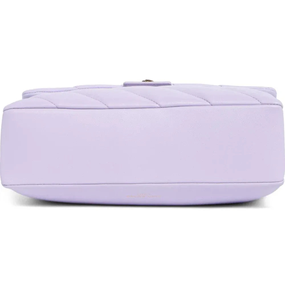 Kensington Quilted Leather Handbag - Lilac