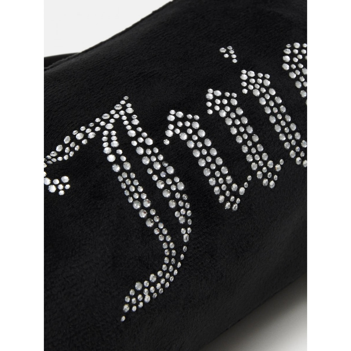 Juicy Couture Rhinestone Embellished Barrel Shoulder Bag - Black