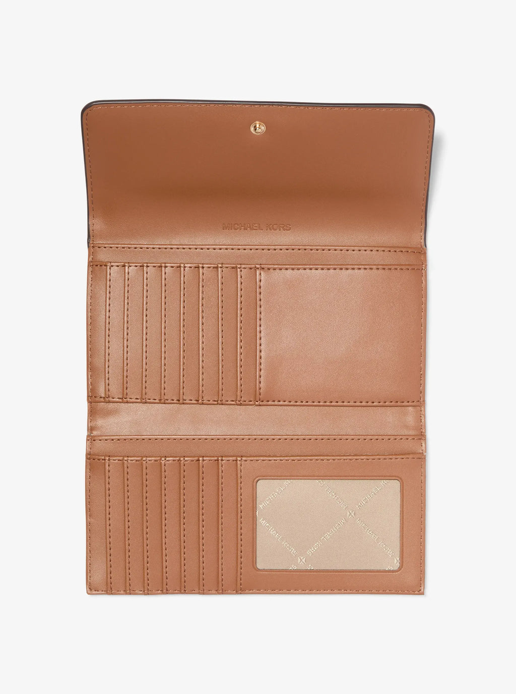 Jet Set Large Logo Tri-Fold Wallet - Brown – Flaneur