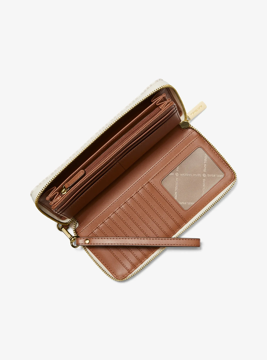 Jet Set Travel Large Logo Continental Wristlet - Vanilla