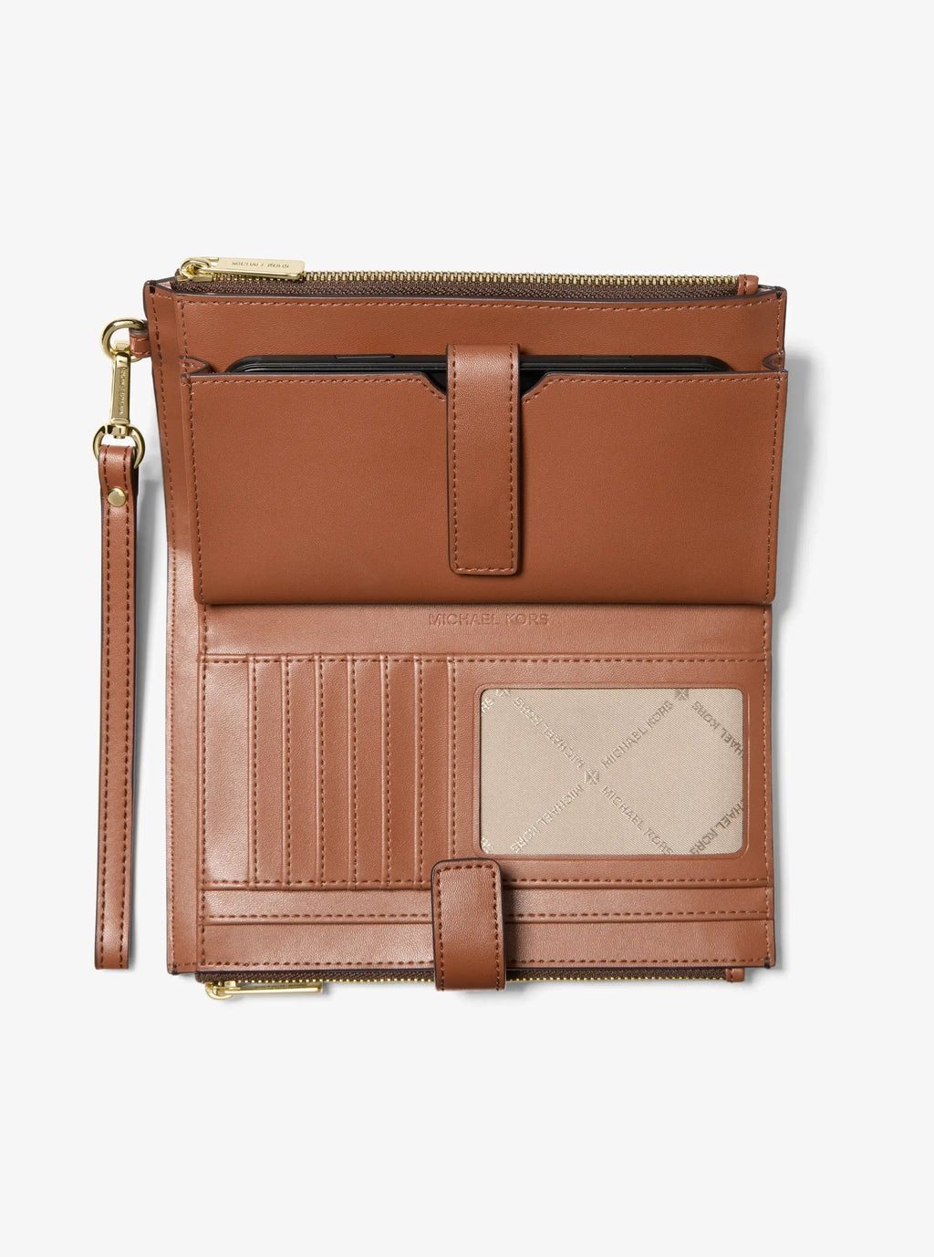 Jet Set Travel Signature Logo Smartphone Wallet - Brown