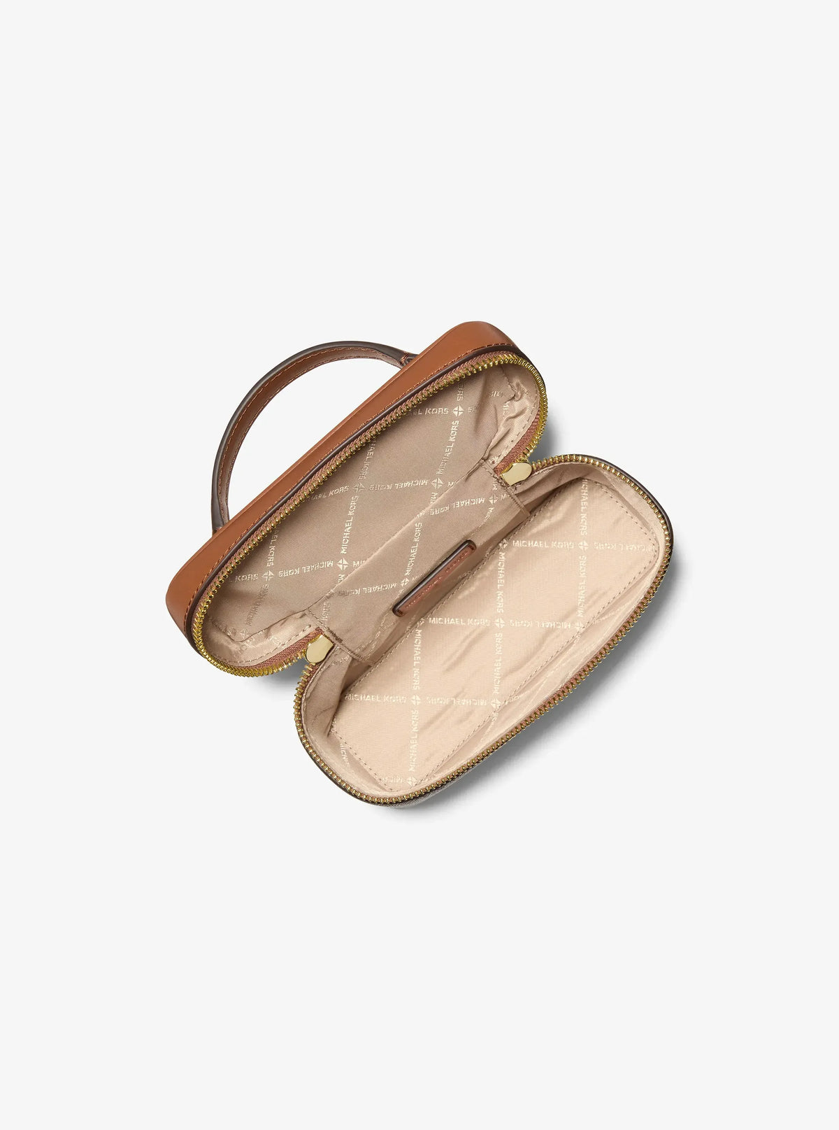 Vivi Small Signature Logo Vanity Crossbody Bag - Brown