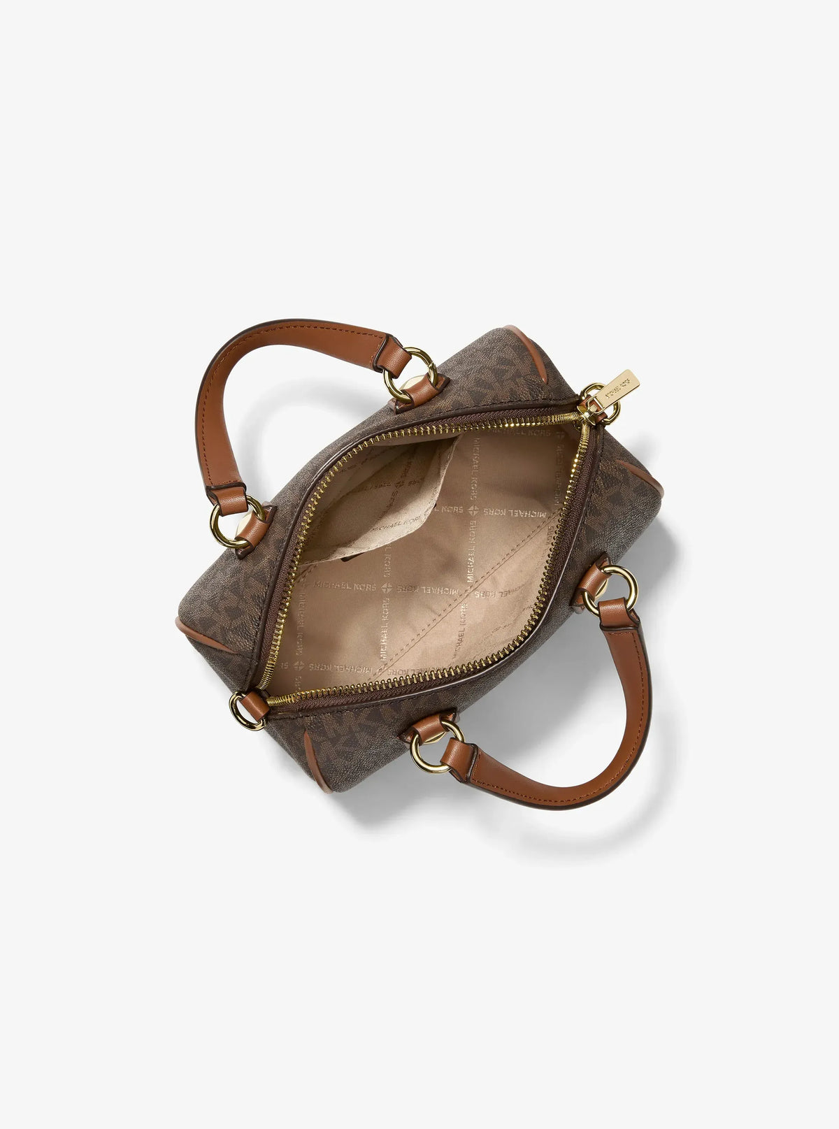 Grayson Small Signature Logo Duffel Crossbody Bag - Brown