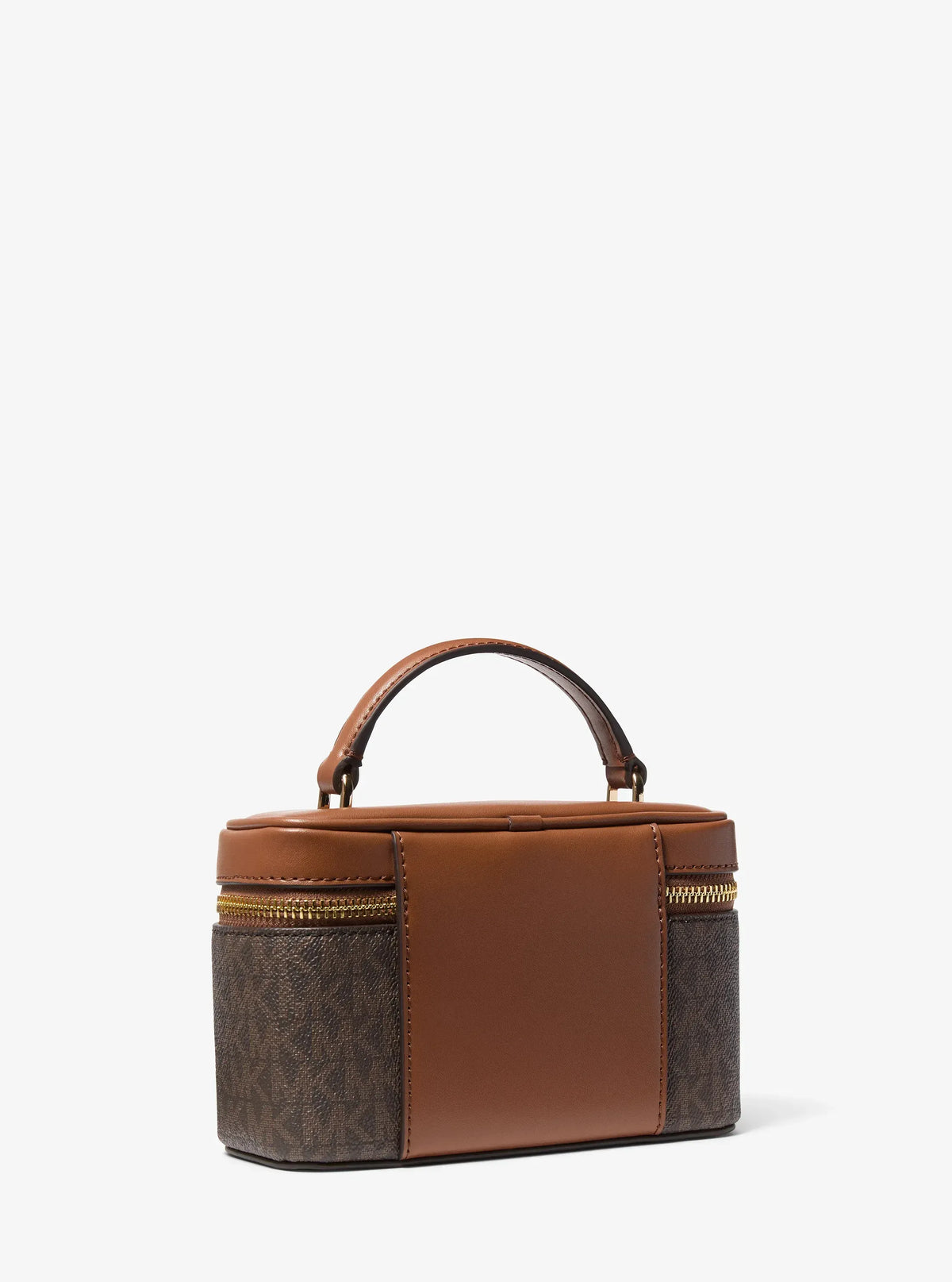 Vivi Small Signature Logo Vanity Crossbody Bag - Brown